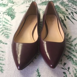 Cole Haan purple leather flats